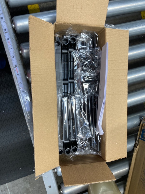 Photo 2 of SONGMICS Shoe Rack, 2 Tier Shoe Organizer, Metal Shoe Storage Shelf for 10 Pairs of Shoes, Easy to Assemble, Entryway, Black ULSA12BK
