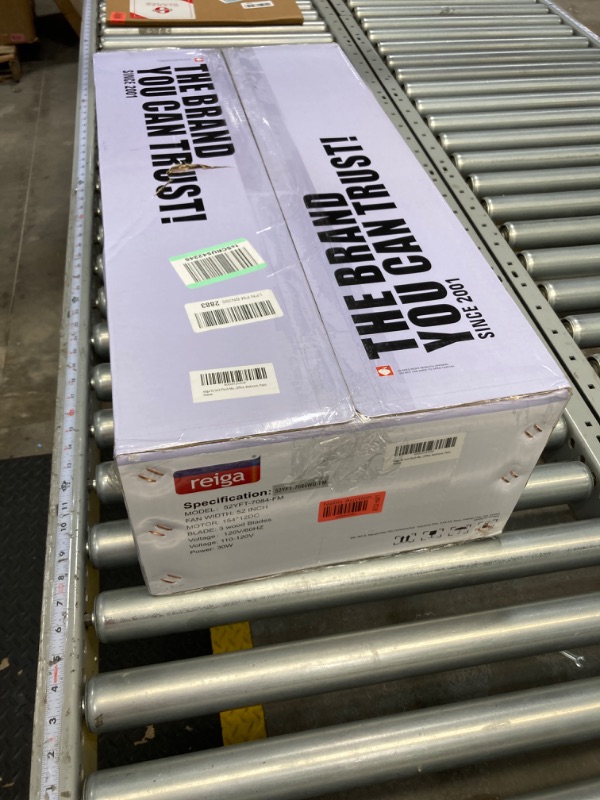 Photo 1 of reiga 52 Inch Quiet DC Motor Wood Ceiling Fan with Light Remote Control, 3 Blade White Gold Low Profile Flush Mount Modern Ceiling Fan for Living Room Bedroom Flush Mount - 52'' White Gold