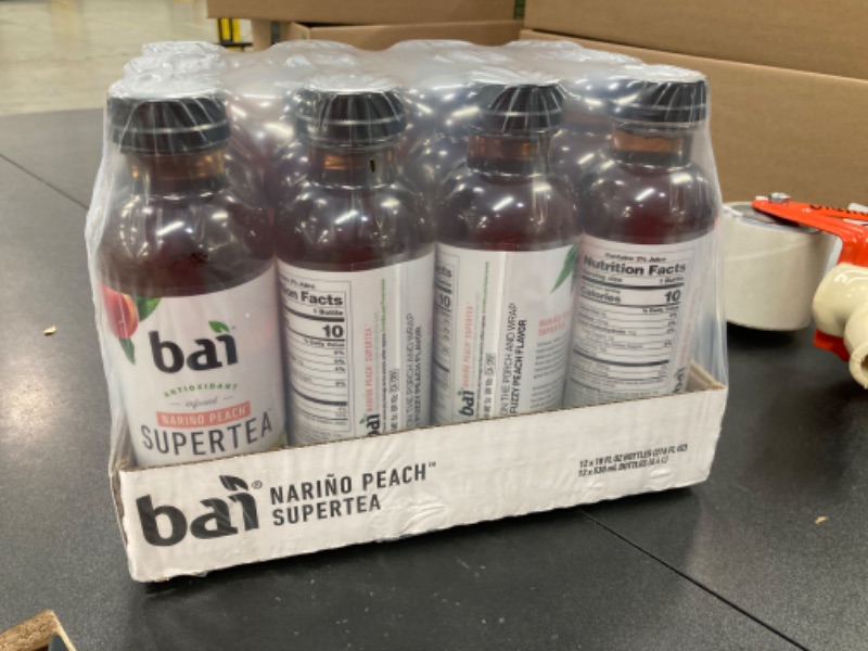 Photo 2 of Bai Iced Tea, Narino Peach, Antioxidant Infused Supertea, Crafted with Real Tea (Black Tea, White Tea), 18 Fluid Ounce Bottles, 12 count