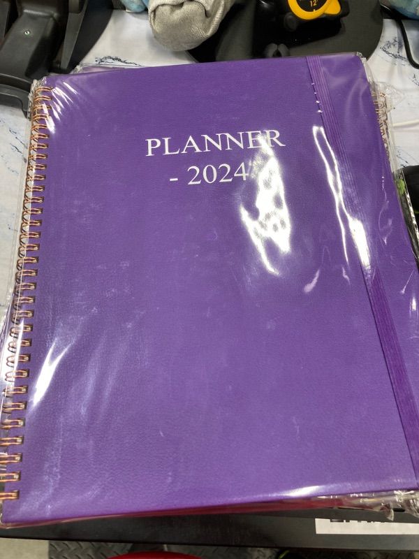 Photo 2 of 2024 Planner - Large 2024 Weekly & Monthly Planner, 8.5" X 11" Planner 2024 from January 2024 - December 2024, Perfect to Organize Your Daily Life, Purple