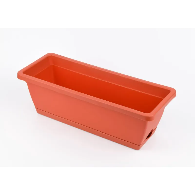 Photo 1 of ***MISSING BOTTOM PLATE FOR CATCHING WATER//SEE PHOTOS***Rectangle Planters for Indoor Plants,17"x7" Window Planter,Plastic Vegetable Planters Indoor Outdoor, Plastic Flower Box Planter for Windowsill, Patio, Garden, Home Décor, Porch