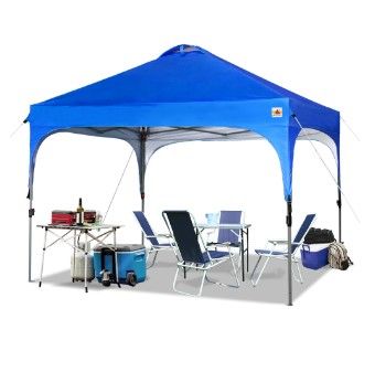 Photo 1 of ABCCANOPY 10' x 10' Blue Outdoor Pop up Canopy Tent Camping Sun Shelter-Series
