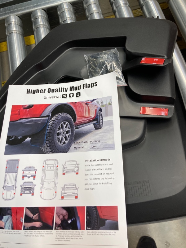 Photo 2 of Mud Flaps Compatible with Dodge ram 1500 2019 2022 2021 2022 2023 with OEM Fender Flares No Drilling Required Mud flaps Accessories