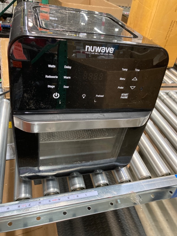 Photo 2 of 
Click image to open expanded view




NUWAVE BRIO 14-Quart Large Capacity Air Fryer Oven with Digital Touch Screen Controls and Integrated Digital Temperature Probe; 3 Heavy-Duty NEVER-RUST Stainless Steel Mesh Racks