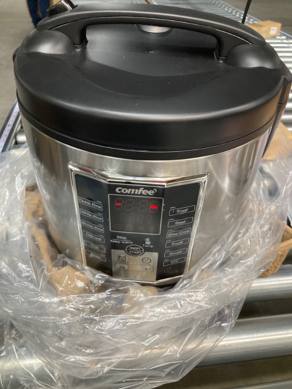 Photo 3 of ***MISSING SOME ACCESSORIES*** COMFEE' Rice Cooker, Slow Cooker, Steamer, Stewpot, Saute All in One (12 Digital Cooking Programs) Multi Cooker (5.2Qt ) Large Capacity, 24 Hours Preset & Instant Keep Warm Professional 20-cup cooked/10-cup uncooked