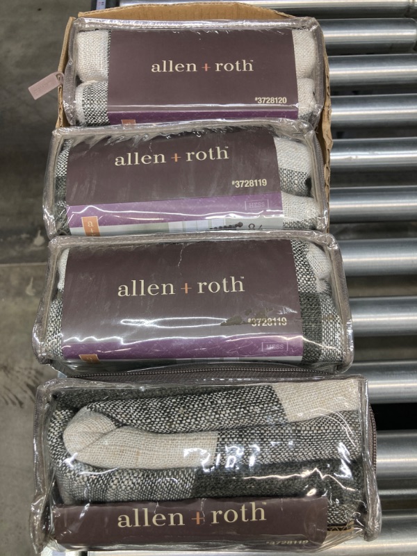 Photo 5 of allen + roth 84-in Black Light Filtering Back Tab Single Curtain Panel Bundle Of 4