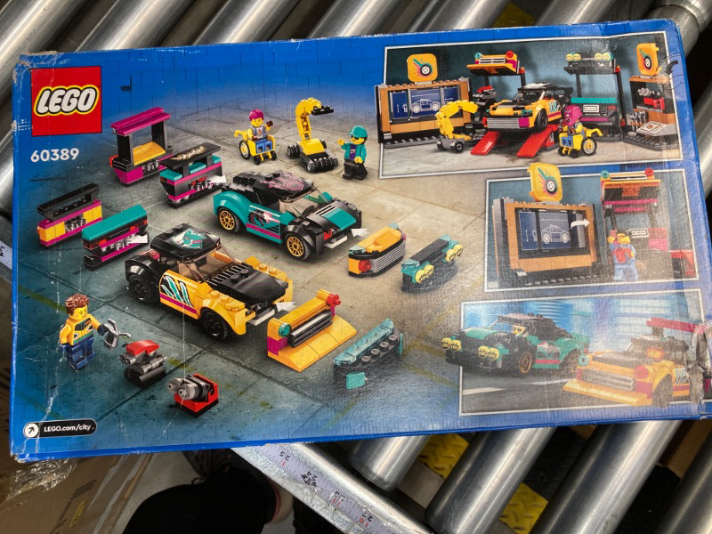 Photo 2 of LEGO City Custom Car Garage 60389, Toy Garage Building Set with 2 Cutomizable Cars, Pretend Play Mechanic Toy with 4 Mini Figures, for Boys and Girls Ages 6 and Up or Kids Who Love Cars Standard Packaging