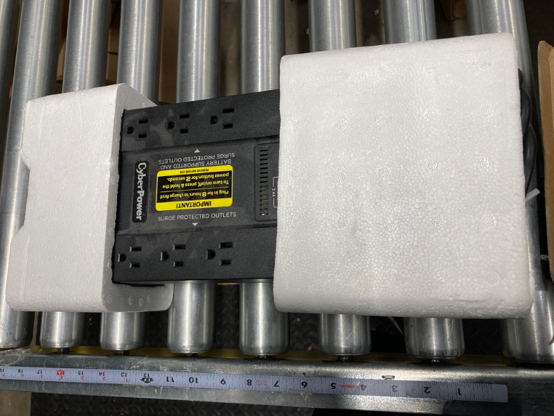 Photo 1 of CyberPower 650VA 8-Outlet UPS Battery Backup with USB, Black