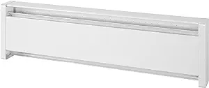 Photo 1 of 35 in. 240/208-volt 500/375-watt SoftHeat Hydronic Electric Baseboard Heater in White
