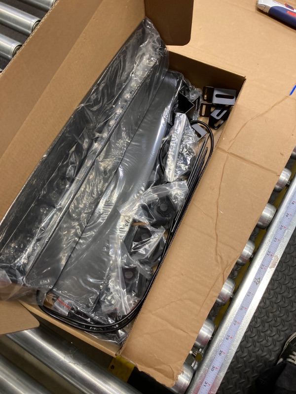 Photo 1 of LUMENIX Red Blue LED Dual Visor Strobe Light Bar Windshield Sunvisor Emergency Safety Flashing Traffic Lightbars for POV Police Volunteer Firefighter Vehicles Trucks, w/Extend Brackets & Suction Cup