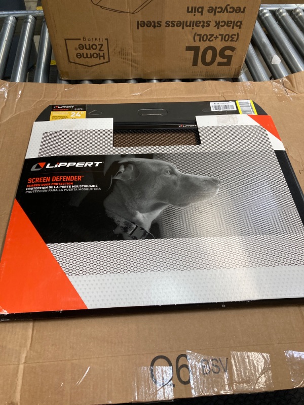Photo 1 of Lippert Components 859791 Screen Defender RV Entry Door Aluminum Screen Protector, 24-inch Door (20.5" Screen Kit) 24-inch Door (20.5\" Screen Kit)