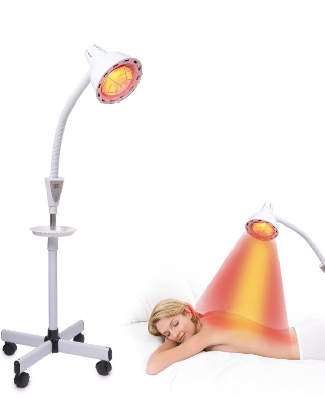 Photo 1 of Infrared Light Therapy 275W Red Infrared Therapy Lamp for Body or Pain Therapy Device with Timer and Adjustable Height Stand