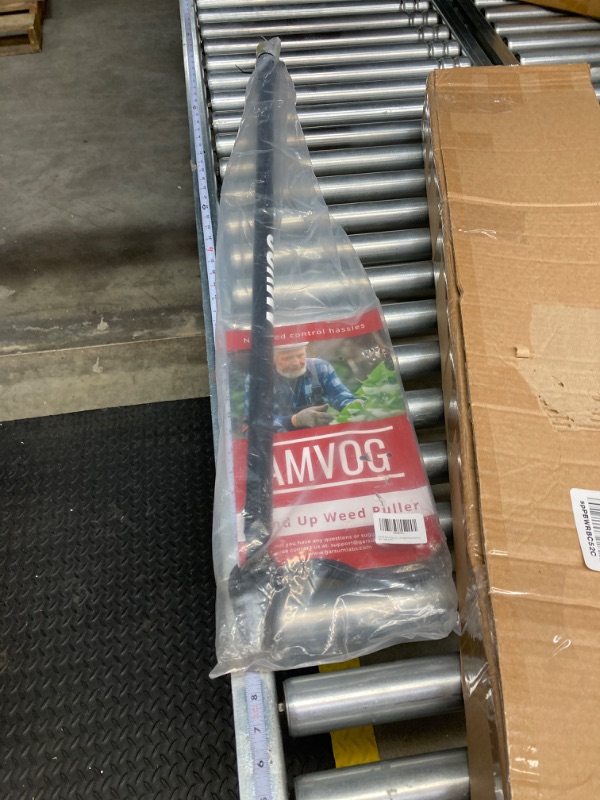 Photo 1 of 46-Inch Stand-Up Weed Puller - Reinforced Upgraded Version with Long Handle, Made of Aluminum Alloy Design, Roots Remover for Garden & Lawn Care, Easily Remove Weeds Without Bending