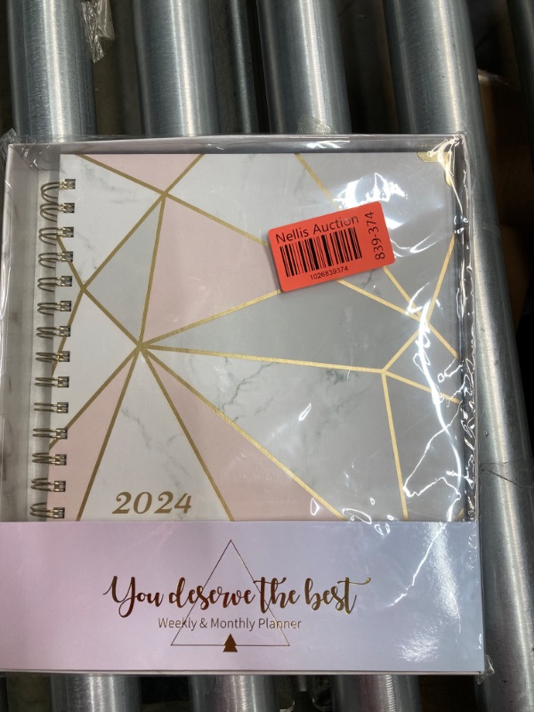 Photo 2 of 2024 Planner - Weekly & Monthly Planner 2024 with Tabs and Thick Paper, Jan 2024 - Dec 2024, Back Pocket with 15 Notes Pages + Gift Box - 8" x 10"