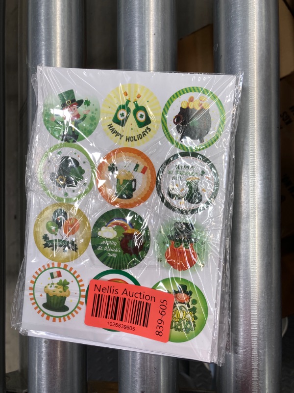 Photo 2 of 10 Sheets St. Patrick's Day Temporary Tattoos, 180 Pack Clover Lucky Shamrock Irish Parade Temporary Tattoo Stickers Face Tattoos St.Patrick's Day Party Favors for Children Theme Party Supplies St. Patrick's C ****** 6X1 COMBO PACK*****