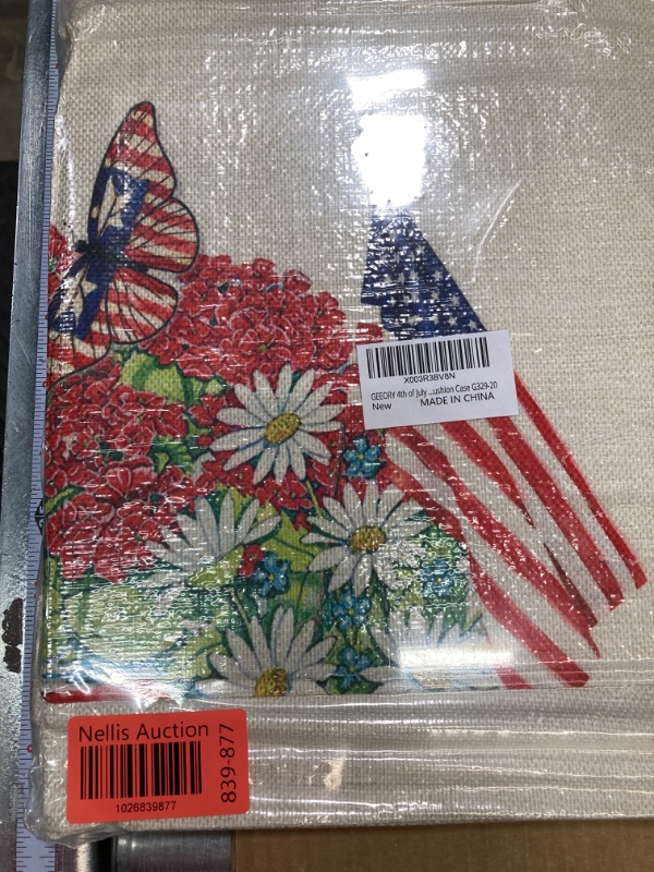 Photo 2 of 4th of July Decorations Pillow Covers 20x20 Set of 4 Heart Star and Strip Freedom Boot Bless America Floral Jar Throw Pillows Patriotic Pillows Independence Day Decor Cushion Case G329-20 Multicolor 20"x20"