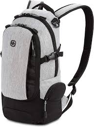 Photo 1 of SwissGear 3598 Backpack Narrow Daypack, Light Grey/Heather, 18-Inch