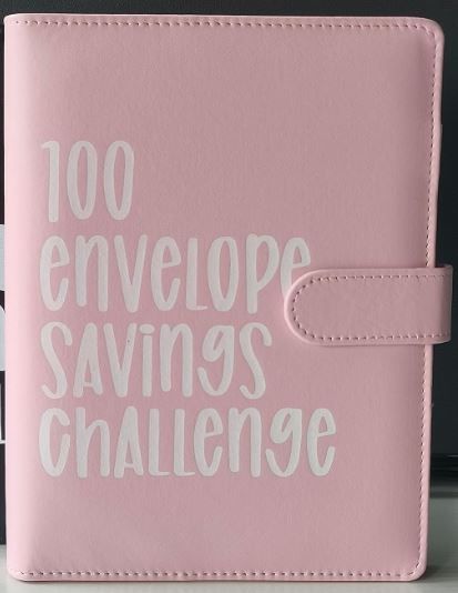 Photo 1 of 100 Envelope Challenge Binder Book Gift, 1Pcs Easy and Fun Way to Save $5,050, Savings Challenges Budget Book Binder with Cash Envelopes for Budgeting Planner & Saving Money ([1pcs]-Pink)
