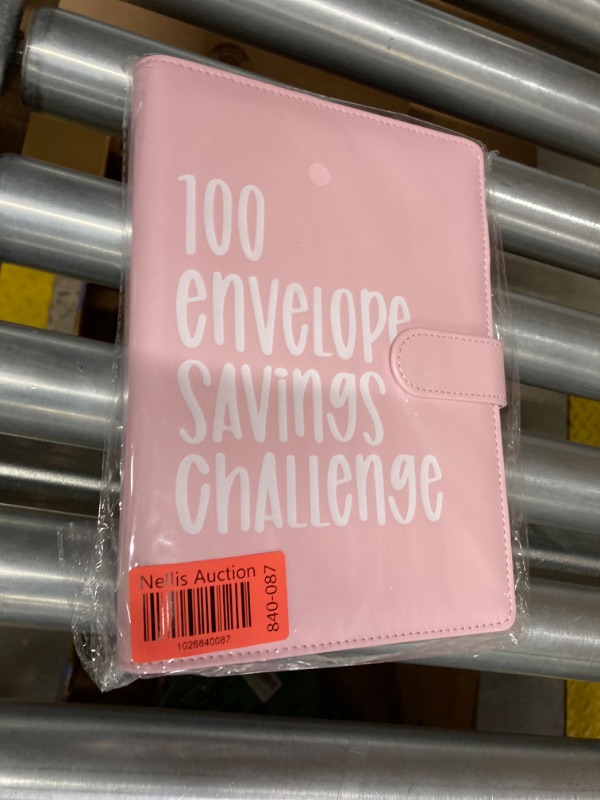 Photo 2 of 100 Envelope Challenge Binder Book Gift, 1Pcs Easy and Fun Way to Save $5,050, Savings Challenges Budget Book Binder with Cash Envelopes for Budgeting Planner & Saving Money ([1pcs]-Pink)

