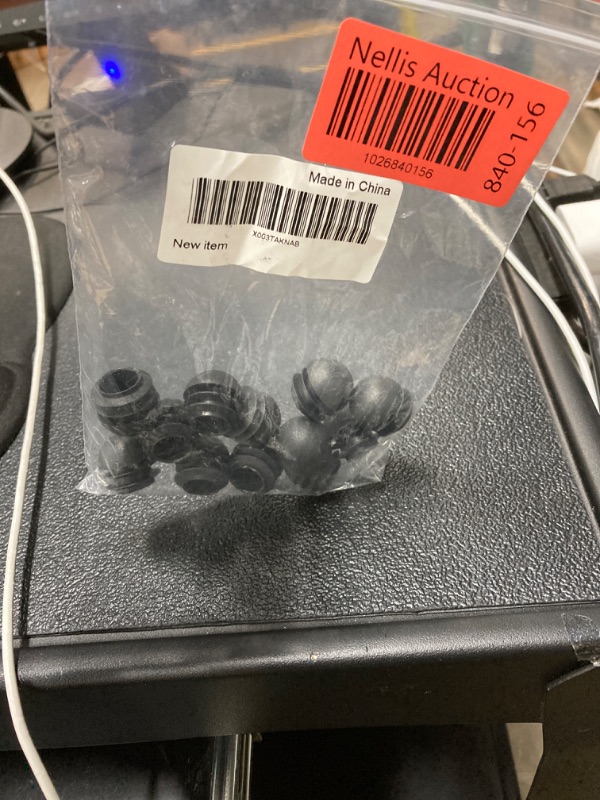 Photo 2 of 3/4" Domed Plug Pipe Cap, HANSHILAI 19 mm Black Plastic End Caps Plugs, 12 Pcs Round Tube Inserts Furniture Glides End Caps Plugs, Chair Leg Glide Feet Protectors 3/4" (19 mm)