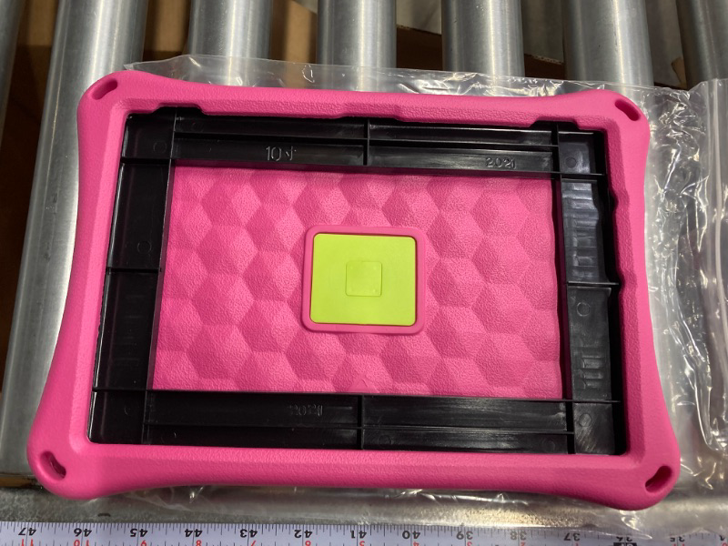 Photo 2 of All-New 10 Tablet Case for Kids, Light Weight Shock Proof Handle Friendly 360 Rotating Grip Stand Kid-Proof Case (Pink)