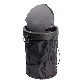 Photo 1 of *Bundle Items 2 Pack* Car Trash Can with Lid,Collapsible Pop Up Cars Trash Bin Container with 2pcs 3M Sticker Hooks,Car Garbage Can Interior Must Haves Accessories