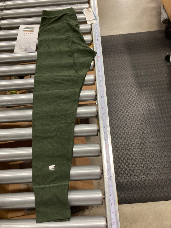 Photo 2 of MERIWOOL Men’s Base Layer Bottoms - Lightweight Merino Wool Thermal Pants Small Army Green