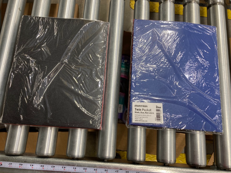 Photo 1 of *Bundle Items 2 Pack* Mintra Poly Pocket Folders 3pk - Heavy Duty (Black/Blue/Red)