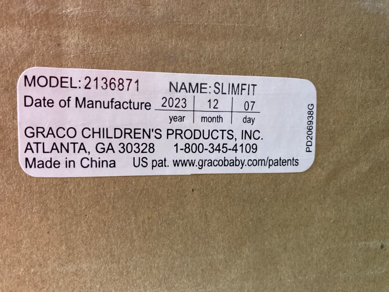 Photo 2 of Graco Slimfit 3 in 1 Car Seat | Slim & Comfy Design Saves Space in Your Back Seat, Redmond Slim Fit Redmond
