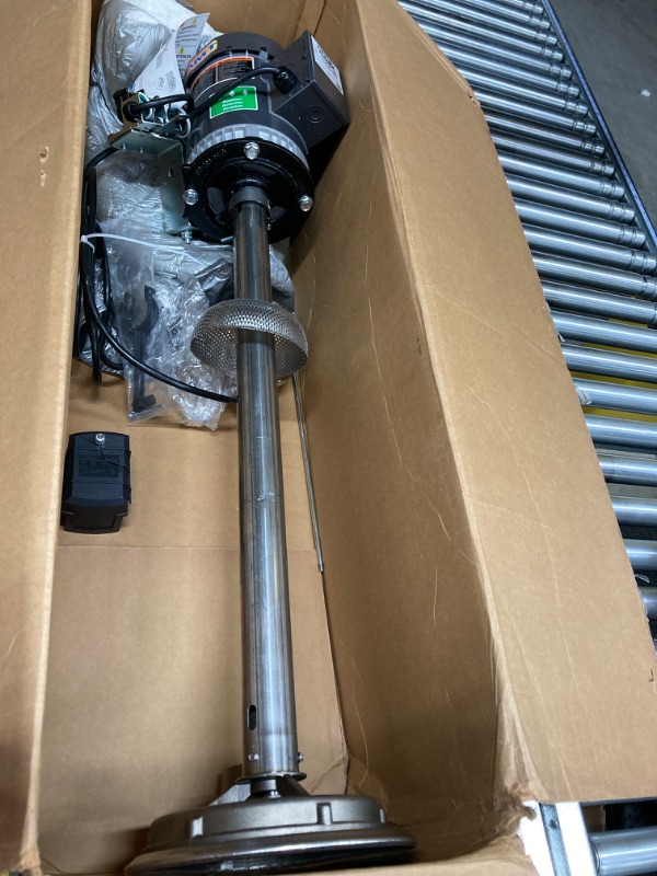 Photo 1 of *BROKEN PIECE & CRACK CASE* AMT Pump 523C-98 Industrial/Commercial Sump Pump, Stainless Steel, 1/2 HP, 1 Phase, 115V, Curve B, 1-1/2" NPT Female Discharge Port 523c-98 1 Phase 65 Gallons Per Minute 1-1/2" NPT Female Discharge Port