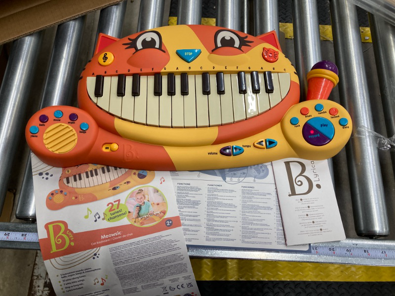 Photo 1 of B. toys – Meowsic Toy Piano – Children’S Keyboard Cat Piano with Toy Microphone For Kids 2 years + Without additional batteries