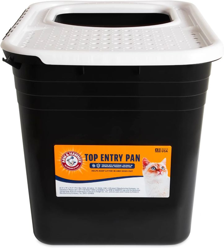 Photo 1 of Arm & Hammer Premium Top Entry Litter Box with Filter to Clean Paws and Microban, Made in USA