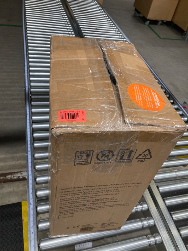 Photo 1 of Yatmung Touchless Bathroom Trash Can - 2.5 Gallon Smart Trash Can Sensor Motion - Skinny Trash Bin with Lid - Electric, Narrow, Plastic, Auto Open - Small Slim Automatic Garbage Can (Black) Black - A