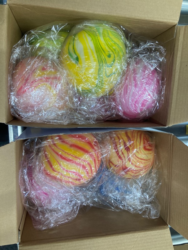 Photo 1 of *BUNDLE ITEMS 2PACK* Round Funny 8 Pcs Giant Stress Balls Stretch Stress Balls Giant Squeeze Ball Sensory Soft Dough Balls for Stress Relief Focus Relaxation Gift Giving (Classic)