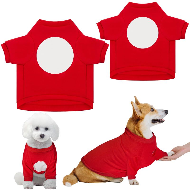 Photo 1 of *BUNDLE ITEMS 3 PACK * Tarpop 2 Pcs Dog Shirts Soft Breathable Puppy Shirts Red Small Dog Clothes Chihuahua Yorkie Pet Clothes Cute T Shirts for Dogs Small Medium Pet Accessories Outdoor Indoor (Small, X-Large)