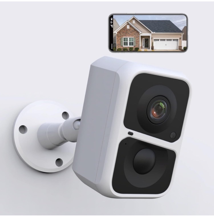 Photo 1 of Aprilmin Security Cameras Indoor/Outdoor Spotlight & Siren 1080P Battery Powered WiFi Cameras, AI Motion Detection,PIR Sensing,Bird Watching Camera, 2-Way Talk, IP65