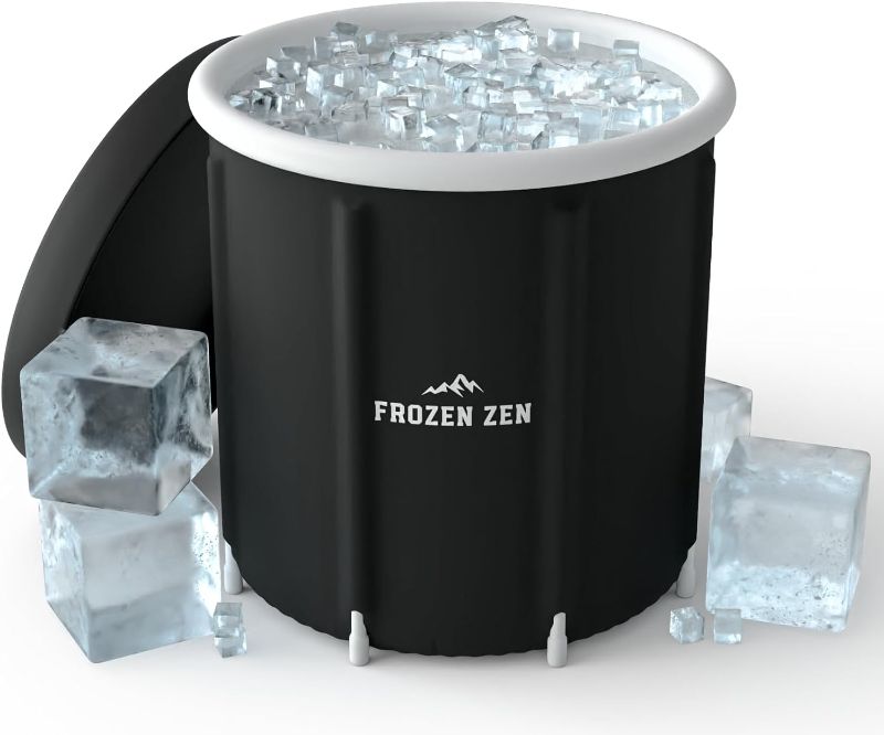 Photo 3 of 
Frozen Zen Ice Bath Tub For Athletes with Lid, XL 105 Gallons Portable Ice Bath, Outdoor Cold Plunge Tub, Large Inflatable Ice Bath, Cold Water Therapy...