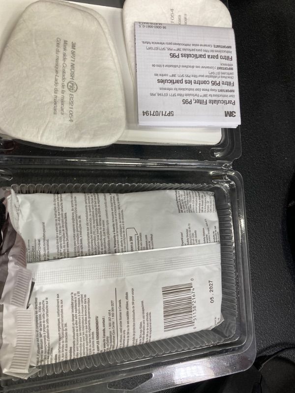 Photo 2 of 3M Performance Supply Kit for the Paint Project Respirator OV/P95, 1-Pack Replacement Cartridges for 3M 6000 Series