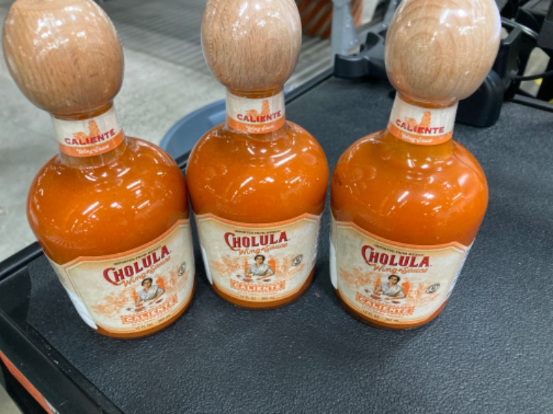 Photo 2 of ***BEST BY : 06/21/2024*** Cholula Caliente Wing Sauce, 12 fl oz (Pack of 3)