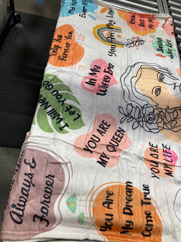 Photo 2 of Valentines Day Wife Blanket from Husband, Gifts for Wife Blanket 60"X50", Wife Birthday Gifts, Best Wife Ever Gifts, Romantic Gifts for Her, To My Wife Gift Ideas for Anniversary Mothers Day Christmas