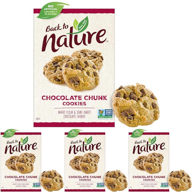 Photo 4 of ***SNACKS BUNDLE***Amazon Brand - Happy Belly Mini Twist Pretzels, 1 pound (Pack of 5), Back to Nature Chocolate Chunk Cookies - Dairy Free, Non-GMO, Made with Wheat Flour, Delicious & Quality Snacks, 9.5 Ounce (Pack of 4), 1 Box, 6 Pieces Luxury Mincemea