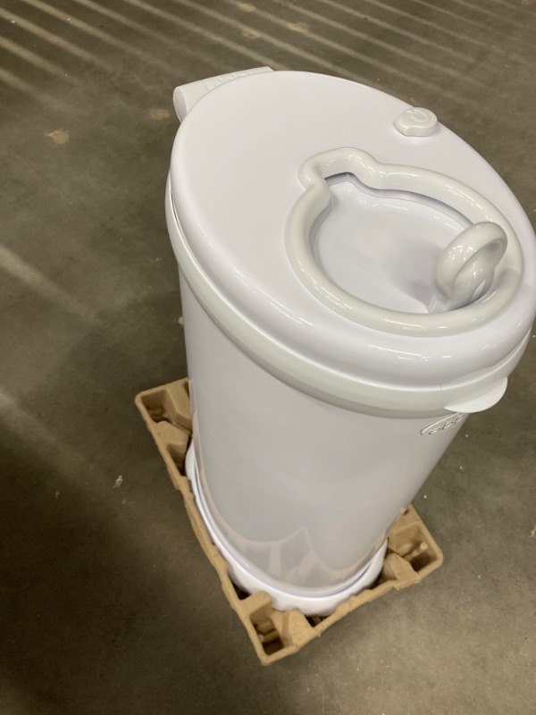 Photo 4 of Ubbi Steel Odor Locking, No Special Bag Required Money Saving, Awards-Winning, Modern Design, Registry Must-Have Diaper Pail, White