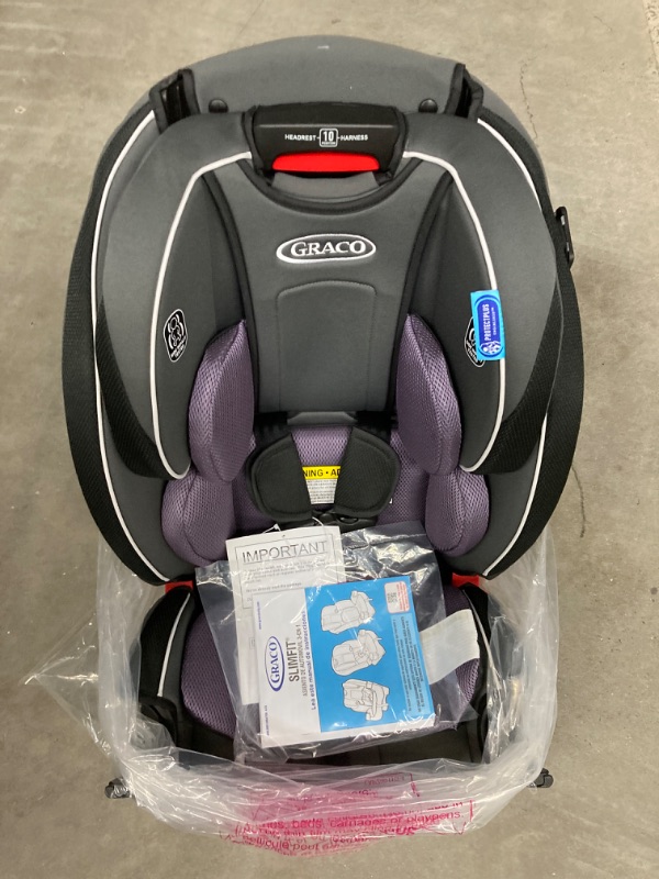 Photo 1 of Graco SlimFit 3 in 1 Car Seat, Slim & Comfy Design Saves Space in Your Back Seat, Annabelle, 1 Count (Pack of 1) SlimFit Annabelle