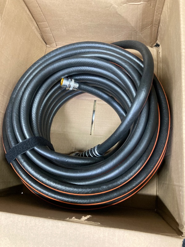 Photo 2 of Flexon FLXP58100CN Flextreme Pro Performance Rubber Garden Hose, 100 ft, Black 100 Feet