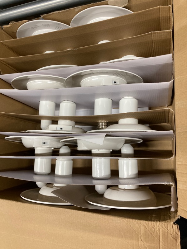 Photo 3 of 12-Pack 5/6 Inch 5CCT Retrofit LED Recessed Lighting,Selectable 2700K/3000K/3500K/4000K/5000K,Dimmable Can Lights,Adjustable Retrofit Downlight Installation,12W=60W,800Lumen,E26 Base,Slope 5CCT in One (2700K, 3000K, 3500K, 4000K, 5000K) 5CCT 5/6"_12 Pack