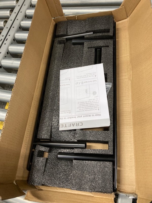 Photo 1 of 2pcs Floating Shelf Bracket Heavy Duty Hidden Metal Brackets for Shelf,Invisible Shelves Hardware (22" x 6"-Without Installation Tools)