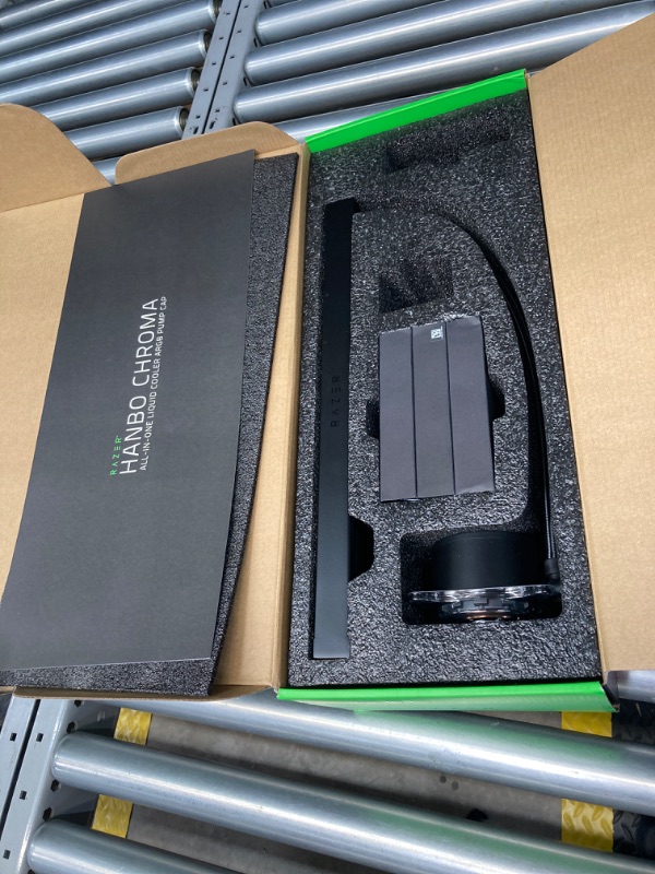 Photo 3 of Razer Hanbo Chroma RGB All-In-One Liquid Cooler aRGB Pump Cap: Ultimate AIO Design - Quiet, Powerful aRGB Fans - Silent, Efficient Liquid Cooling - PWM Fan Controller Support - RGB Chroma aRGB - 360MM