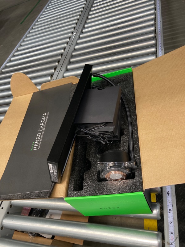 Photo 4 of Razer Hanbo Chroma RGB All-In-One Liquid Cooler aRGB Pump Cap: Ultimate AIO Design - Quiet, Powerful aRGB Fans - Silent, Efficient Liquid Cooling - PWM Fan Controller Support - RGB Chroma aRGB - 360MM