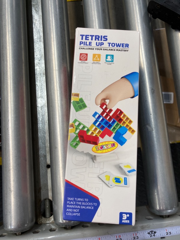 Photo 2 of Tetra Tower Game-32 PCS Tetra Tower Stacking Game,Family Board Game, Balance Stacking Block Game Great for Family, Parties, Travel, (32 PCS+22 Card)