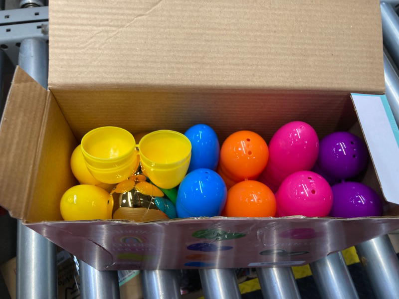 Photo 2 of JOYIN 98 Pcs 2.3" Easter Eggs with 2 Golden Eggs, Plastic Eggs Fillable for Easter Eggs Hunt, Filling Specific Treats, Easter Theme Party Favor, Basket Stuffer Filler, School Prize Supplies